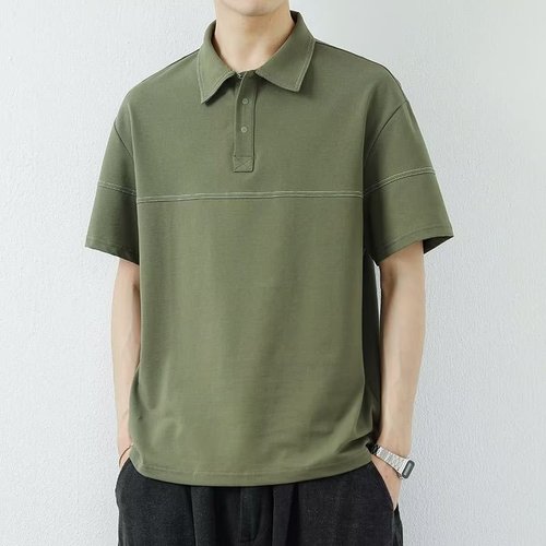 Summer Men's Short Sleeve Collar Flipping Polo Shirt Men's Business Casual Matchable T-Shirt Men's Quality Korean Version Trend