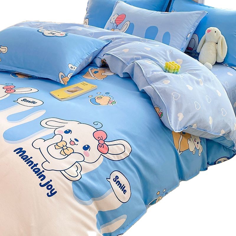Un tipo de funda de edredón de algodón de algodón de una sola pieza para niños funda de edredón de dibujos animados 150x200x230 individual 1,5 m pieza de cuatro piezas