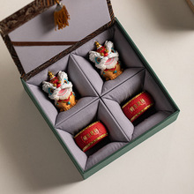 创意礼品醒狮送老外中国特色礼物国潮舞狮高级感小众狮来运转摆件