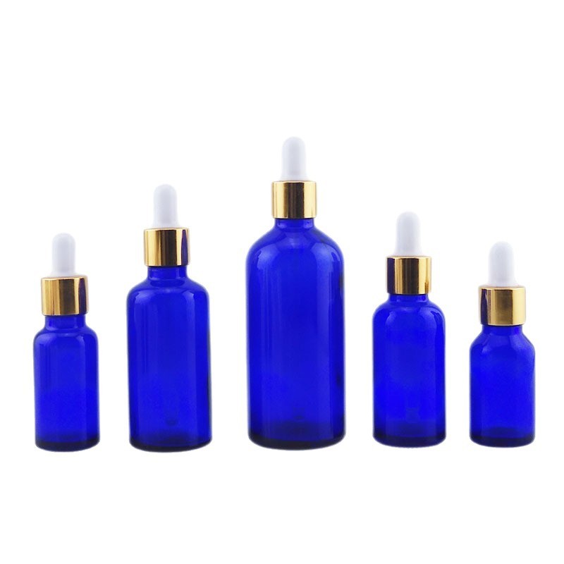 厂家现货20ml30ml蓝色精油瓶滴管玻璃化妆品包材分装瓶精华精油瓶|undefined