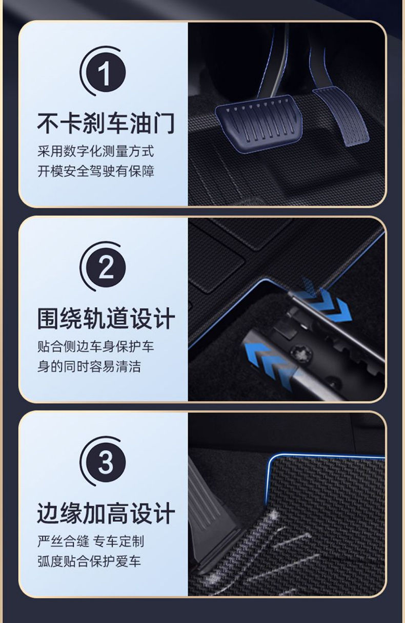 Suitable for Changan UNIZ Foot Mat 24 TPE Surrounding Original Main and Deputy Driver Carpet Mat Car Foot Mat