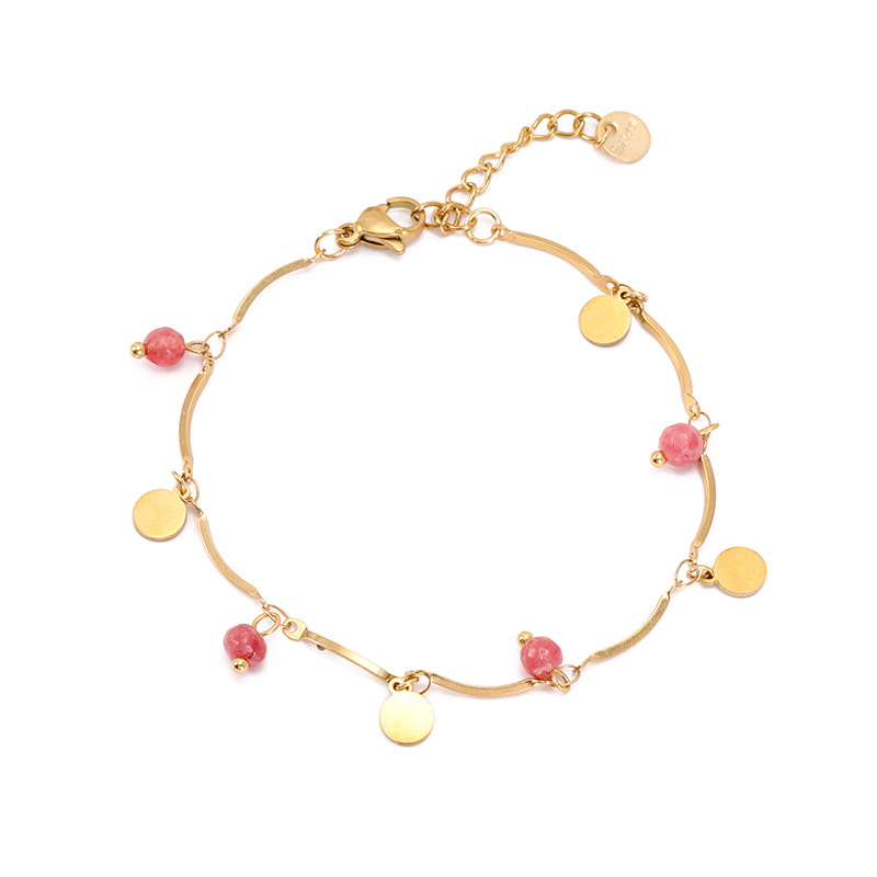 Plating Design Elegant Geometric 304 Stainless Steel Snake Chain Chain & Link Bracelets Wholesale