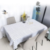 Northern Europe lattice Anti-oil tablecloth Coffee table cloth waterproof Disposable Tablecloths PEVA Arming Table mat