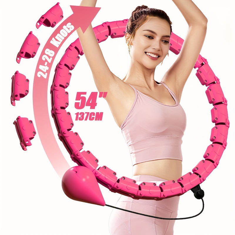 Adults' Regular Smart Hula Hoop with Weighted Design for Slimming Waist, Fitness, and Beautifying the Waist, Suitable for Both Men and Women