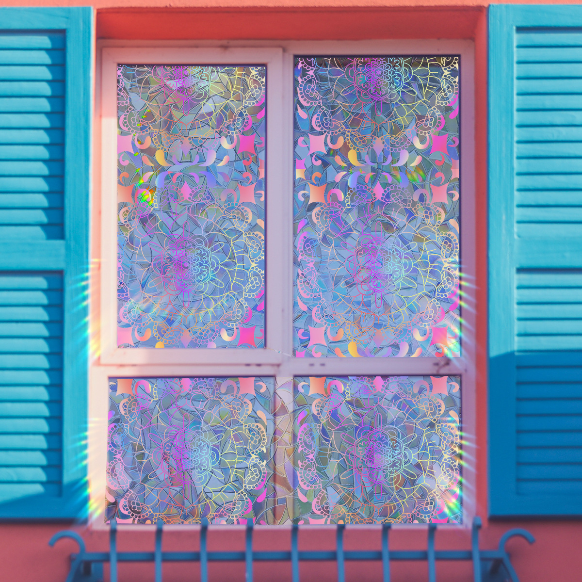 140g Weight Glass paster Home Textiles & Decor Type PVC Material Leaf Pattern Casual, Pastoral Style Casual Pastoral Leaf PVC Glass Paster Wall Art 197