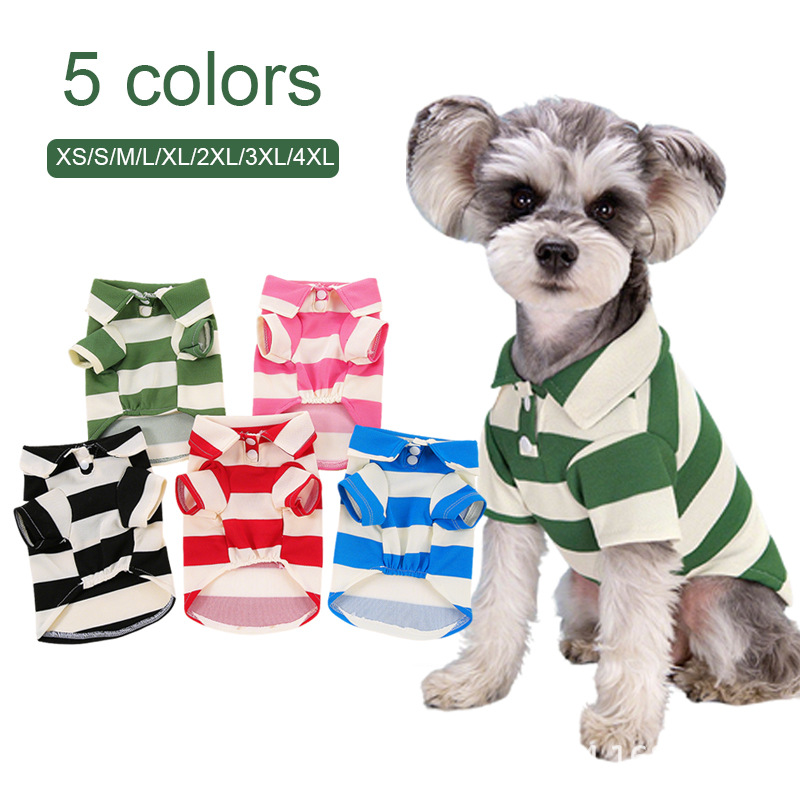 宠物衣服中小形狗狗服装服饰猫咪Polo衫短袖春秋款迷彩时尚薄款