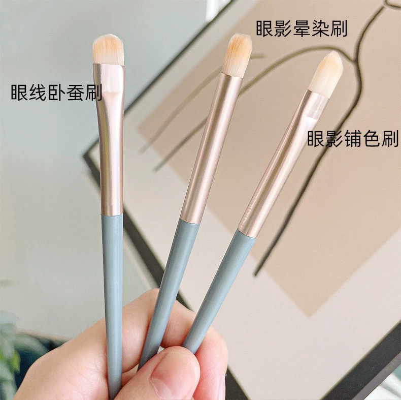 网红爆款3支眼影刷便携通用眼线卧蚕刷化妆刷精细眼部细节刷套装|undefined