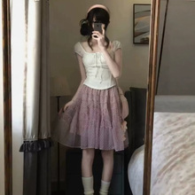 ���ļ�Ů�����L���|�����L�黨����ȹ�@�ݜp�g��ɫ�W��������ȹ��