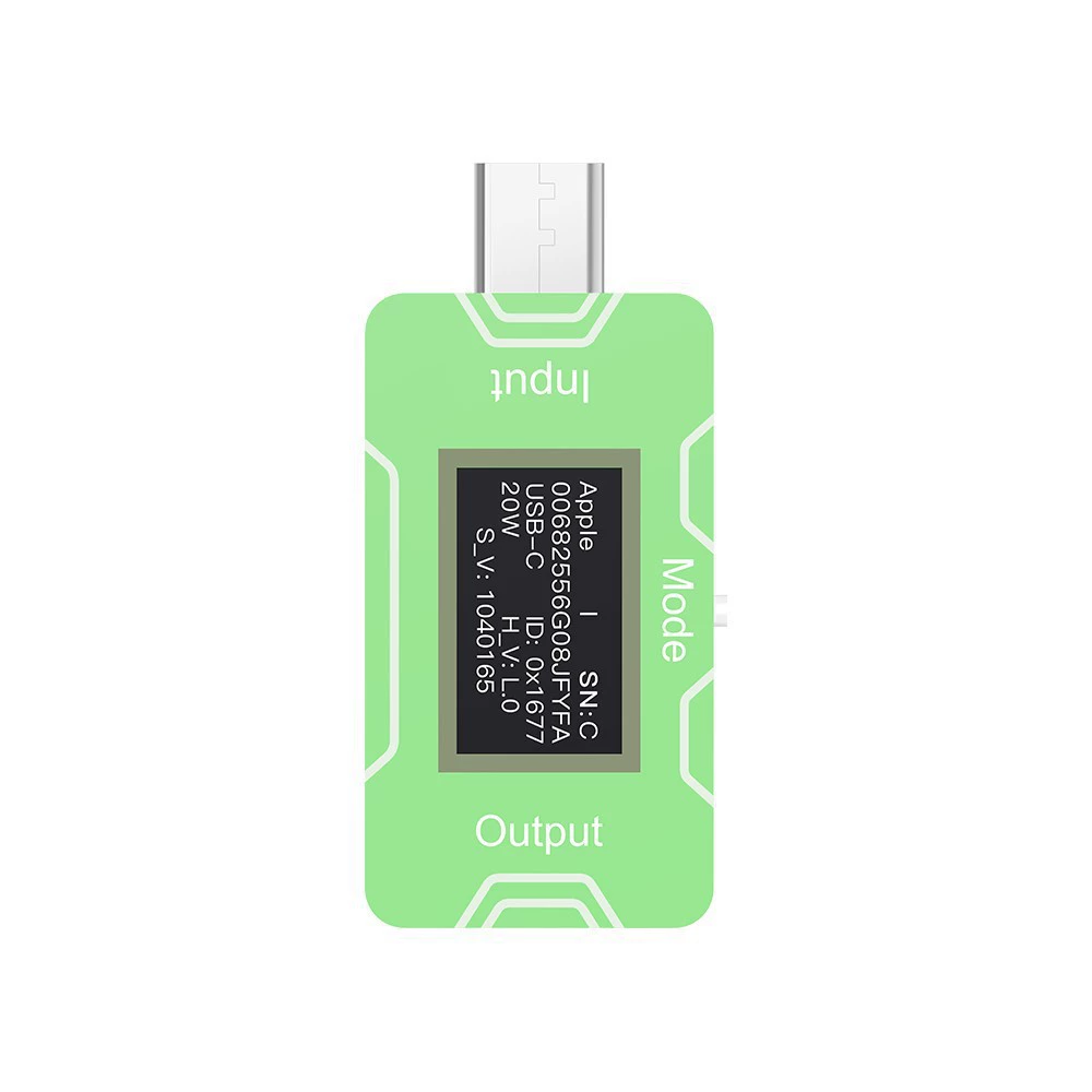 Кабель USB с быстрой зарядкой CT02 PD/QC, показывает заряд, данные, тестер тока, напряжения, мощности