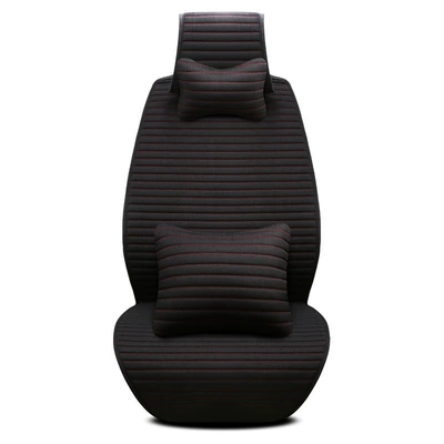 Universal seat cover: Single-Piece, Suitable for All Seasons - black-deluxe-edition-ds-d-07-universal-seat-cover-single-seatset