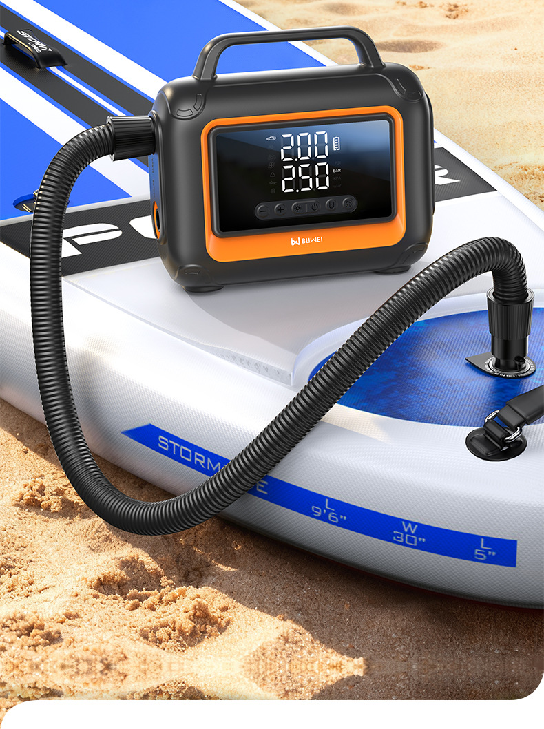 Buwei PT213 Car Emergency Jump Starter Power Bank with Air Compressor, Multi-Function, Portable for Inflating Paddle Boards and Lighting