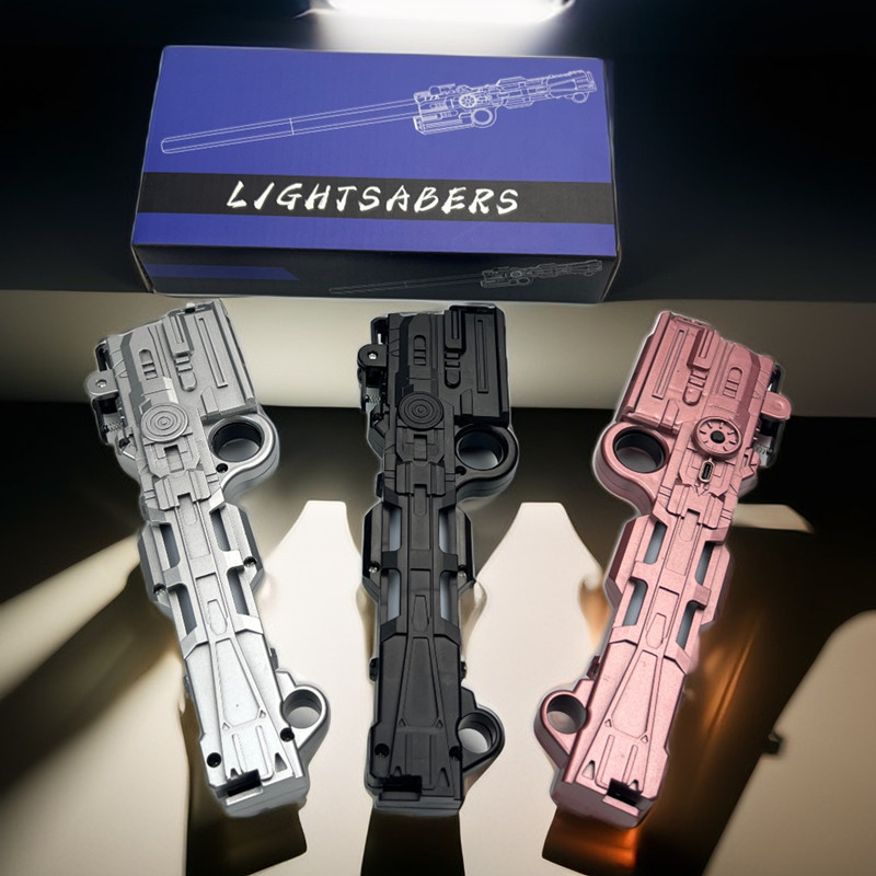 Adjustable seven-coloured lightsaber with laser