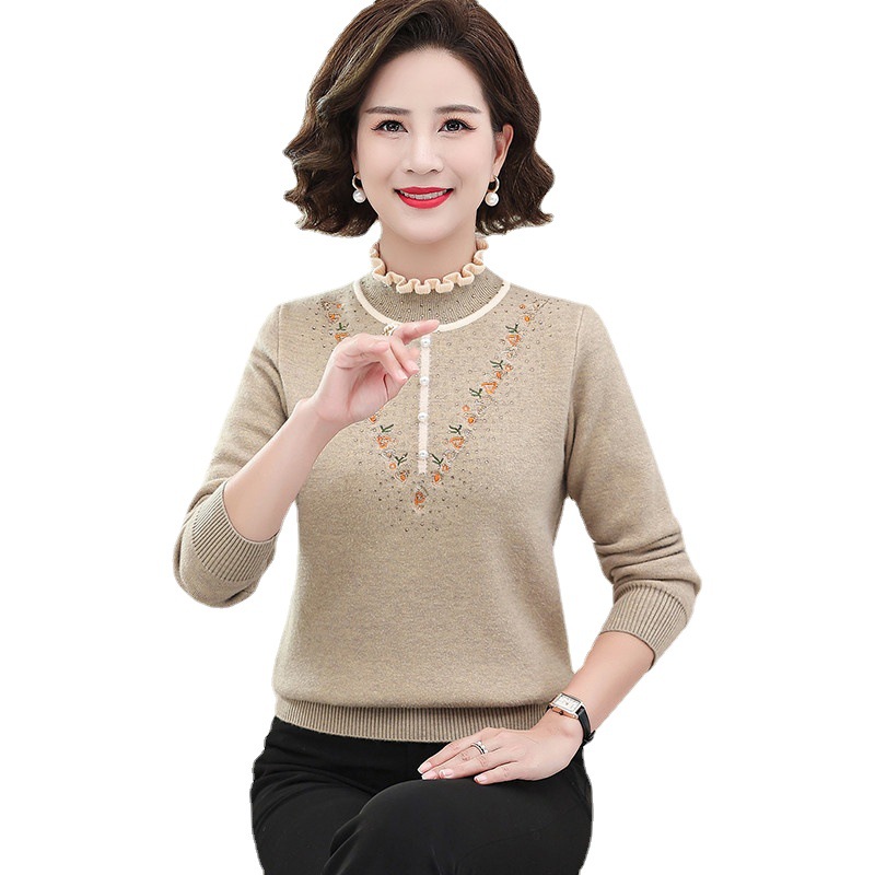 D7463 1010K ÁO LEN NỮ TONTDI MÙA XUÂN THU ĐÔNG TRUNG NIÊN DÀY ẤM THỜI TRANG NỮ G03 SẢN PHẨM MỚI