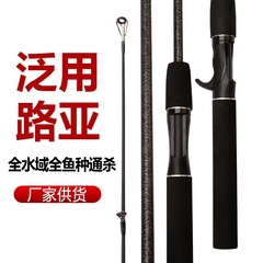 Wholesale fiberglass lure rods for cross-border trade, ultra-light hard gun-handle straight-handle sea fishing rods, telescopic bass and black bass fishing rods