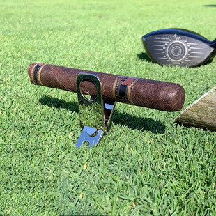 Spot Cigar Holder Golf Sports Stand Green Fork Cigar Clip Magnetic Golf Tool