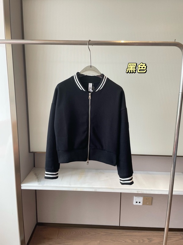 Alo 25秋季新品撞色棒球服外套女 修身显瘦运动外穿拉链夹克上衣|undefined