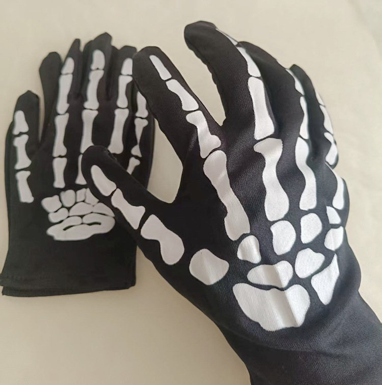 Inventario guantes esqueleto de Halloween guantes esqueleto de niños guantes esqueleto de fantasmas día de padres e hijos accesorios de vestir guantes esqueleto