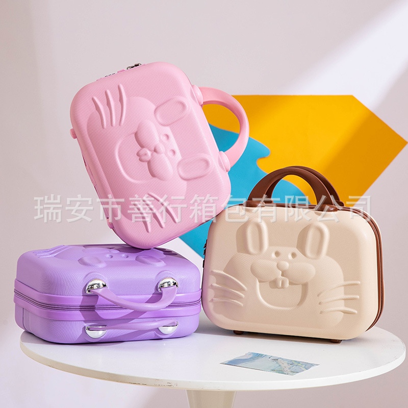 Cosmetic Case 14 Inch Women's Lightweight Small Luggage Suitcase Mini 12 Cute Storage Gift Portable Case Wholesale