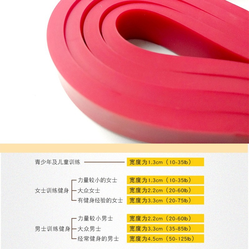 LaTeX TPE2080 banda elástica banda de tensión de yoga banda de resistencia al estiramiento fitness en cuclillas anillo de resistencia anillo de levantamiento de cadera