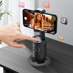 Smart Tracking 360° Live Cloud Pan-Tilt with Face Recognition Mobile Live Tripod Stabilizer for Steady Shooting