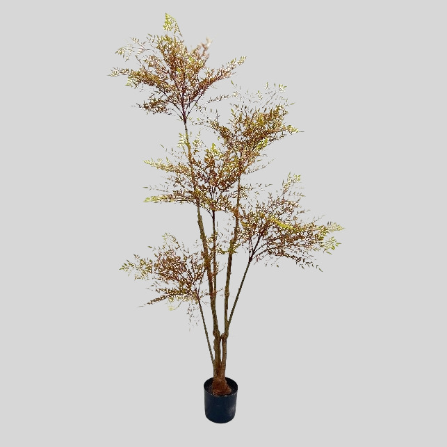 新中国式茶室景観装飾シミュレーション緑植南天竹鉢植え室内ショーウインドー着地造景装飾緑植|undefined