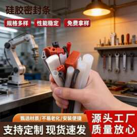 硅胶密封条异形耐高温硅胶条硅橡胶发泡密封条烤箱烘箱缓冲硅胶条