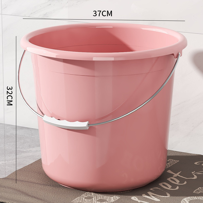 Cubo de lavandería dormitorio de estudiantes domésticos cubo de baño grande con cubierta al por mayor cubo de plástico cubo de espesamiento cubo de almacenamiento al por mayor