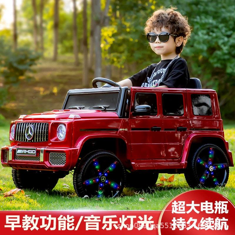 Детский электромобиль-внедорожник Mercedes G с пультом для катания