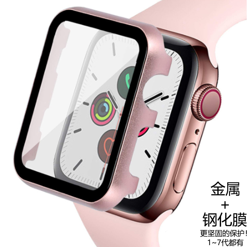 For Apple 7 Watch Protective Case iwatch 6/SE Protective Film Alloy Tempered Film Case Film Integrated Watch Case For Apple 7 Watch Protective Case iwatch 6/SE Protective Film Alloy Tempered Film Case Film Integrated Watch Case