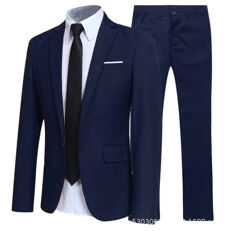 Cross-border foreign trade suit suit men's business casual suit suit groom best man dress two-piece men's wholesale