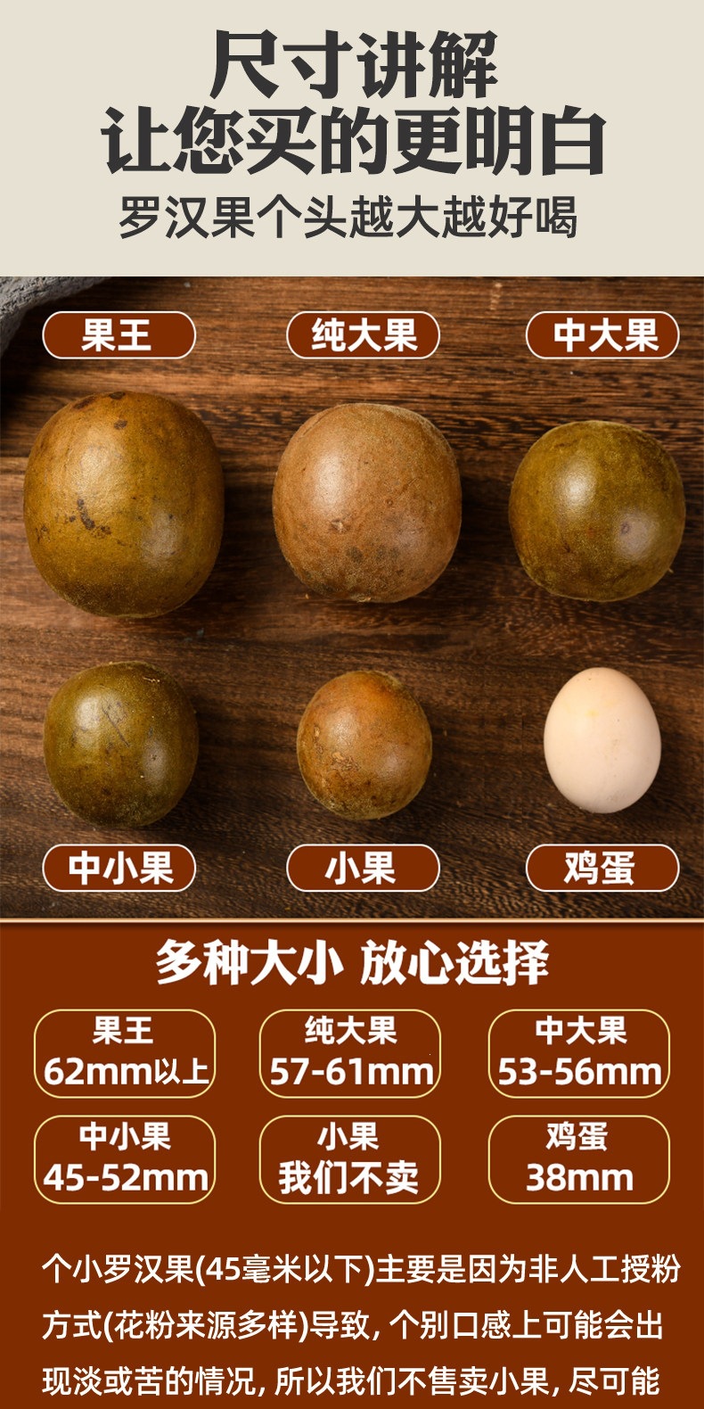 Premium Luo Han Guo Dried Monk Fruit Whole Fruits for Tea and Infusions 50 Extra Large Fruits Individually Wrapped overview