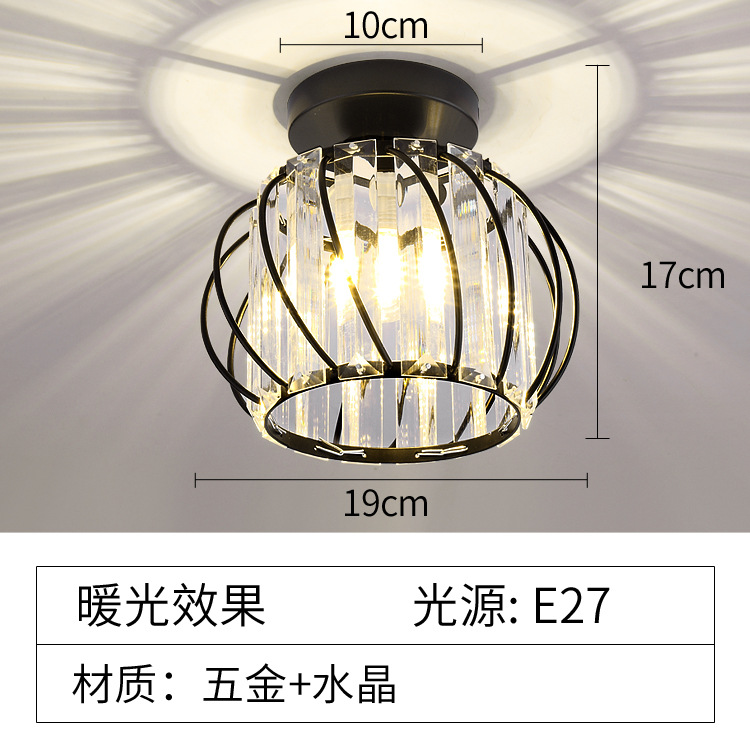 Casa de Cristal LED Luz del pasillo Luz Del Pasillo luz simple moderno centro de atención Nordic personalidad creativa lámpara de tubo
