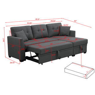 Tofu Block Sofa Italian Minimalist Internet Celebrity Straight Sofa Small Apartment Living Room Fabric Vacuum Compression Sofa