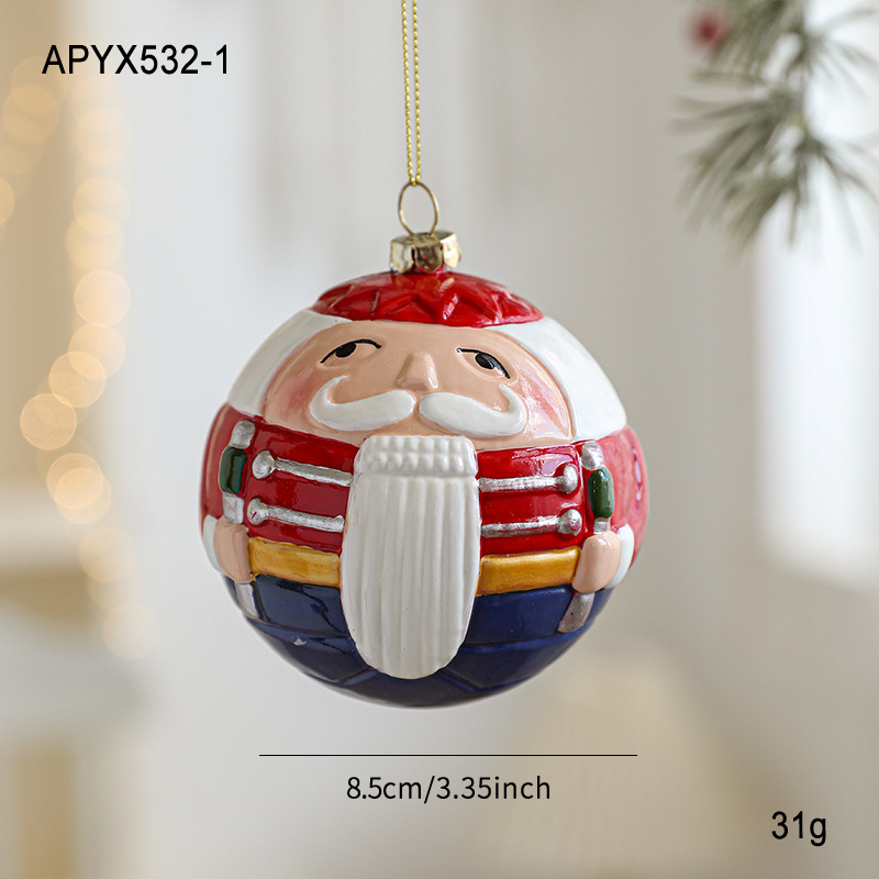 Nuevos colgantes de plástico Santa, colgantes de árbol de Navidad, adornos, artículos de decoración, artículos de diseño de atmósfera en stock