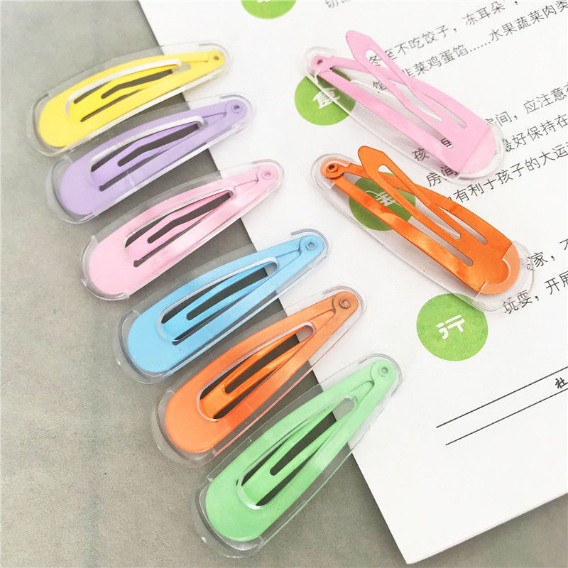 5cm彩色套壳bb夹带底托夹DIY手工发饰糖果色儿童少女发卡发夹材料|undefined