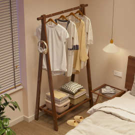 挂衣架落地衣帽架卧室2025新款衣服架子床尾晚上放衣服神器挂包架