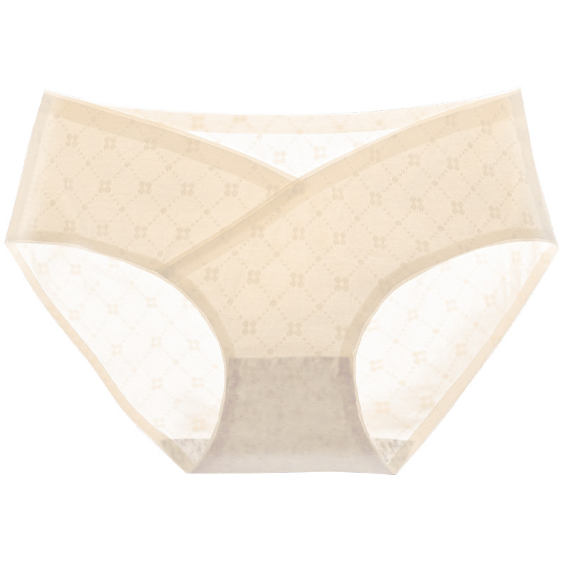 Ropa interior de mujer embarazada algodón de mujer entrepierna antibacteriana verano embarazada delgada temprana, media y tardía talla grande ropa interior de algodón de cintura baja sin costuras