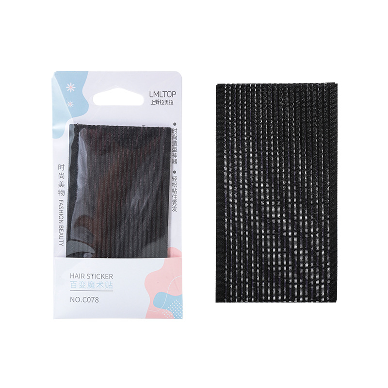 LMLTOP Juego de 2 piezas de pegatinas para flequillo, herramienta mágica para flequillo, pinza para flequillo, herramienta de peluquería C078