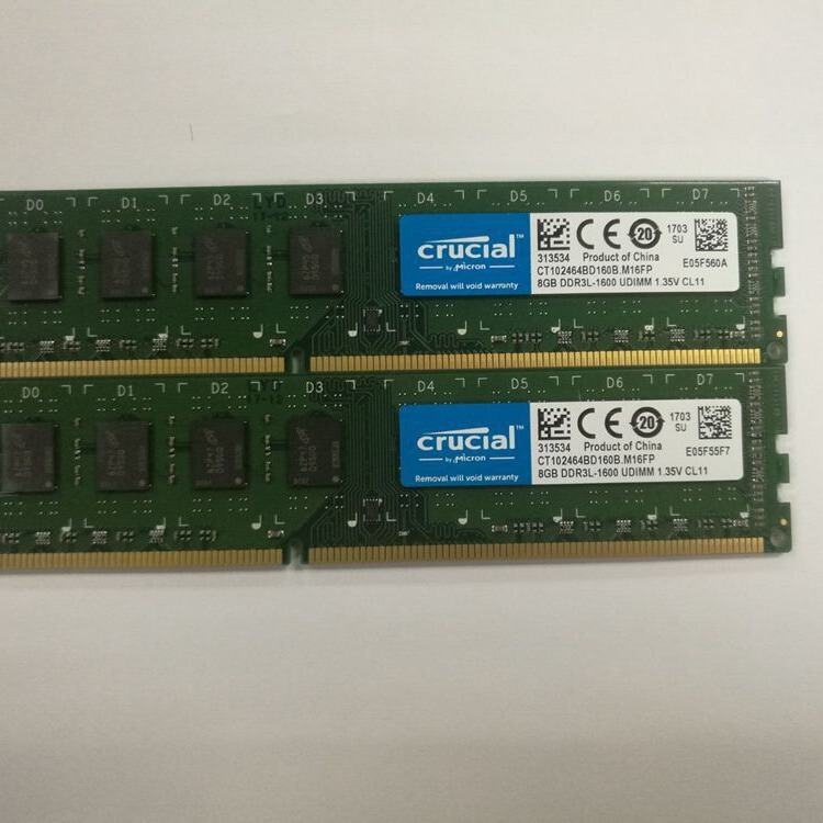 Micron Yingruida Ddr3 Desktop Memory Module Pc12800U Original Brand New