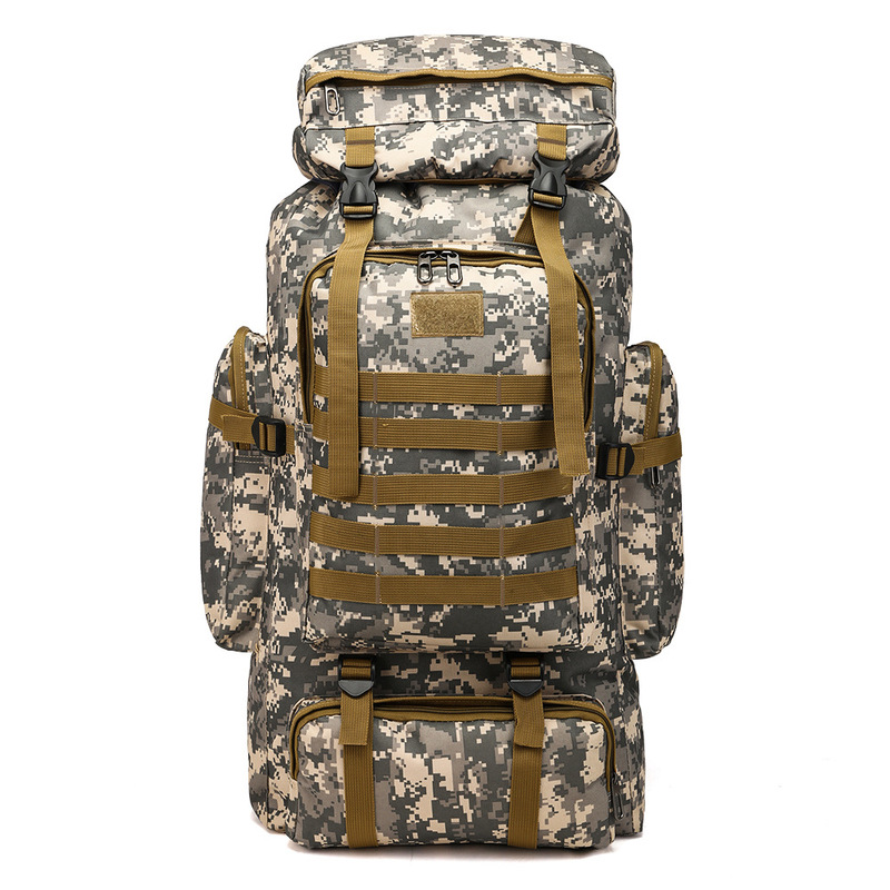 クロスボーダー 80L 大容量ハイキングキャンプ戦術的なバックパック男性と女性のアウトドアスポーツ登山バッグ旅行バックパック|undefined