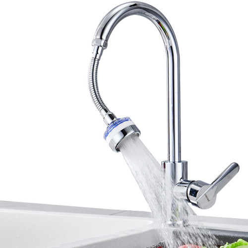 Household three-tier filter boost swivel water faucet with filter cotton splash-proof faucet extender