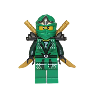 Минифигурка Lego зелёный ниндзя, с оружием и аксессуарами, совместима с конструкторами