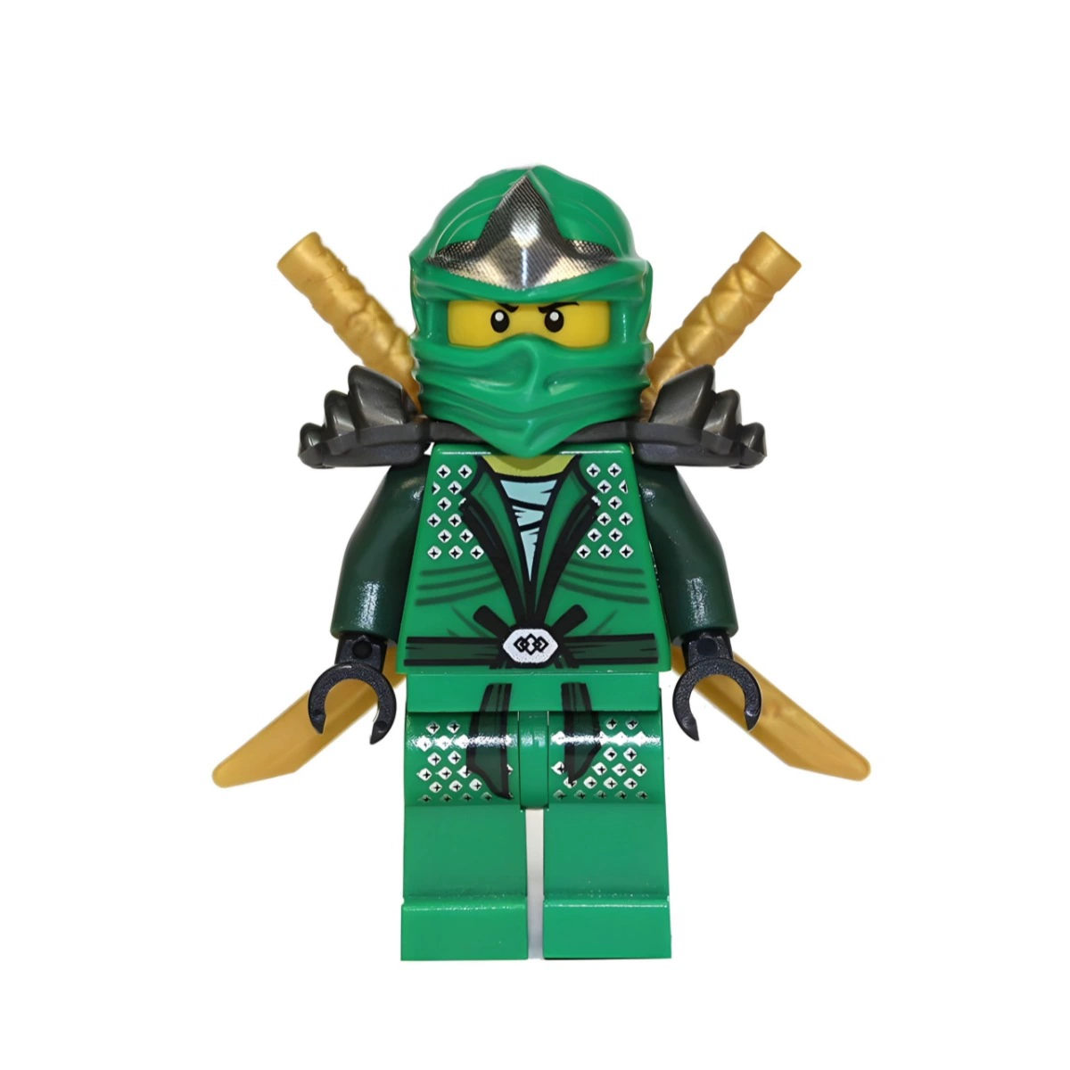 Минифигурка Lego зелёный ниндзя, с оружием и аксессуарами, совместима с конструкторами