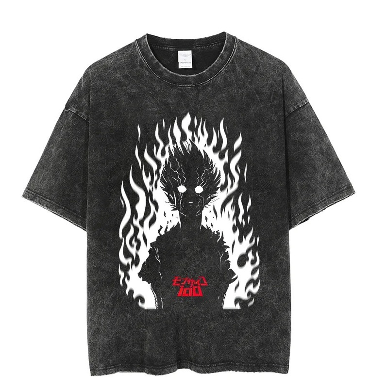 ヴィンテージウォッシュ Tシャツ アニメ Tシャツ 原宿オーバーサイズ Tシャツ|undefined