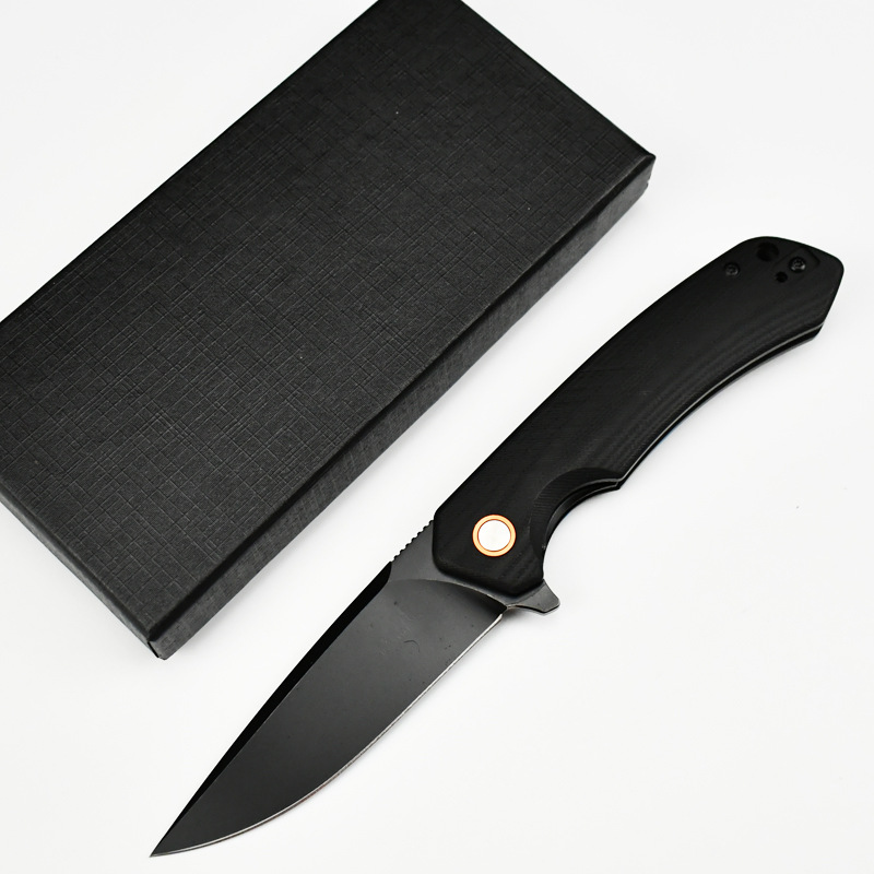 高品质户外折刀野外求生刀防身折叠刀露营刀具轴承快开锋利水果刀