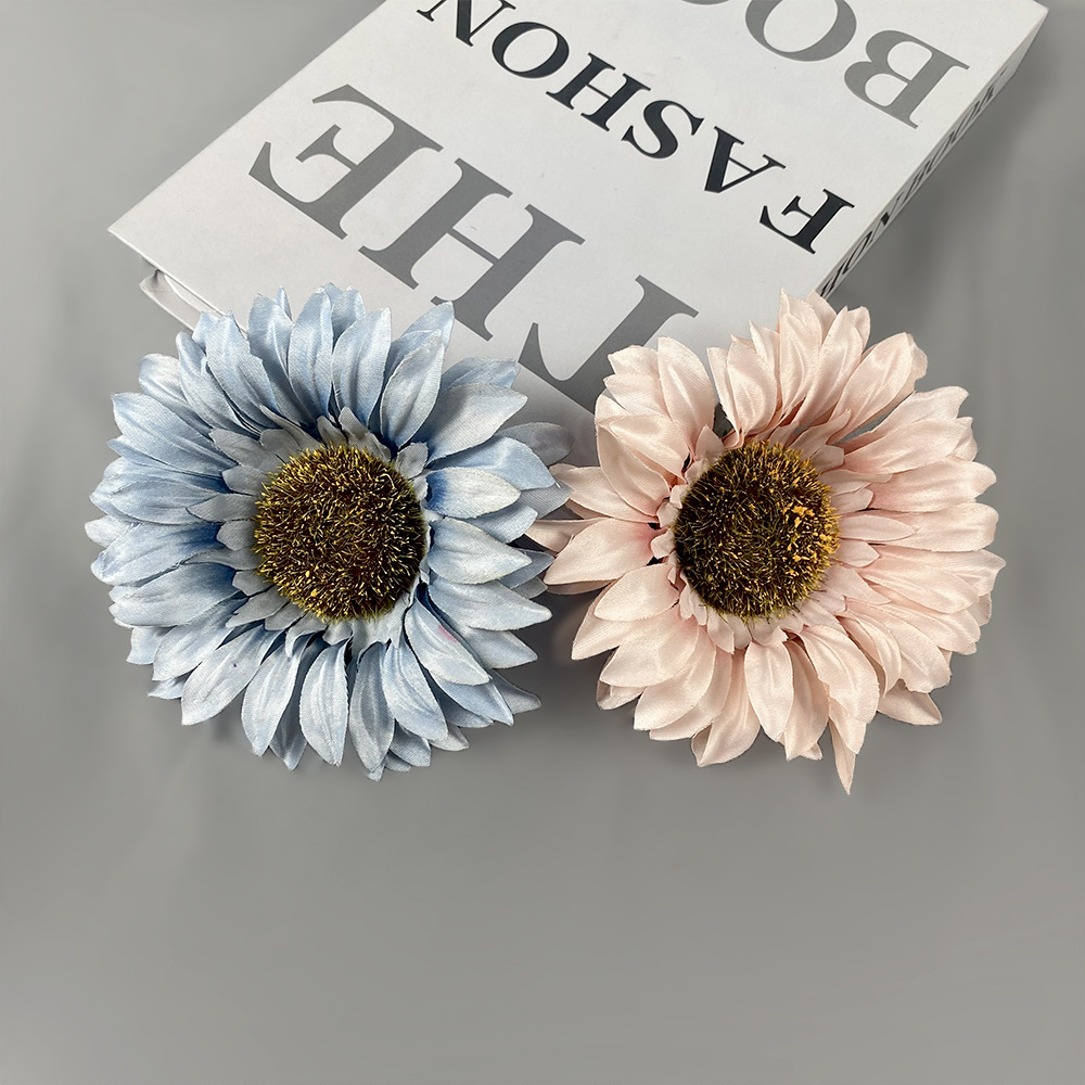 Simulación girasol ins viento decoración de la sala de estar props de fotografía boda al por mayor flores de sol hechas a mano diy regalos de flores falsas