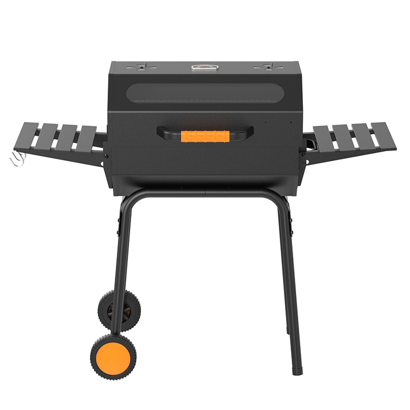 Ahumador y Parrilla de Carbón Estilo Americano de Acero al Carbono, Multifunción, para Patio image 6