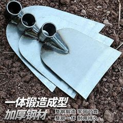 Thickened stainless steel hoe, weeding hoe, pickaxe, trowel, agricultural tool, soil turning, land development, vegetable planting, soil loosening, weeding