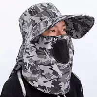 Новая мужская шляпа наружный солнцезащитный козырек дышащий анти-ультрафиолетовый камуфляж чайная шляпа пылезащитная шляпа