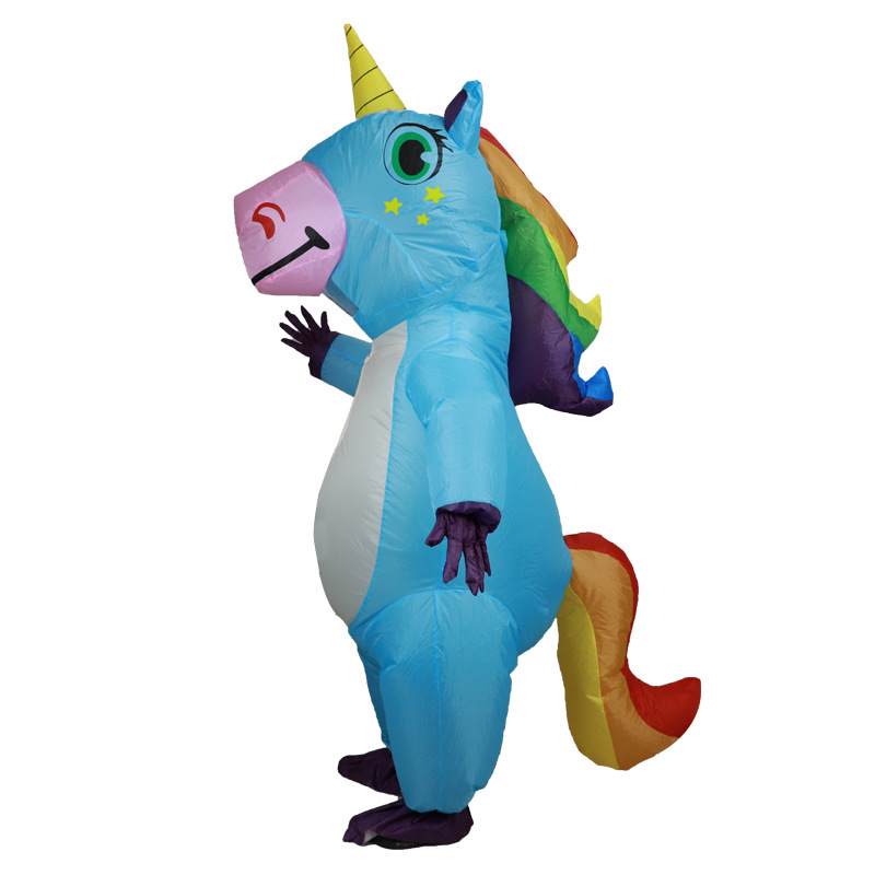 Nuevos cos transfronterizos juegan ropa inflable de gato negro lindo perro amarillo muñeca inflable creativa divertida ropa inflable de dibujos animados